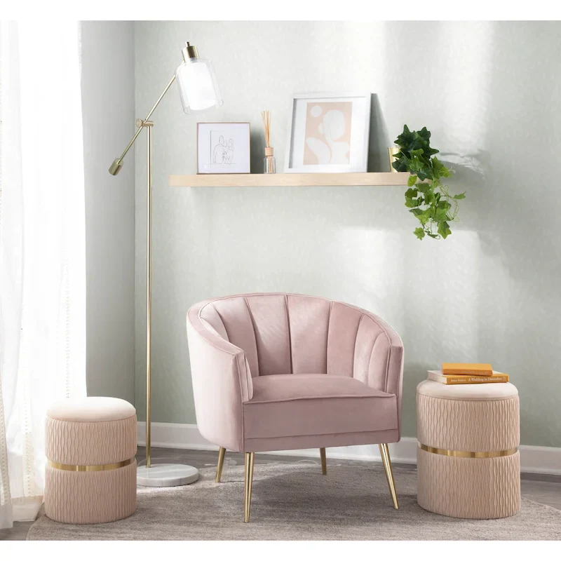 Modern Velvet Accent Chair