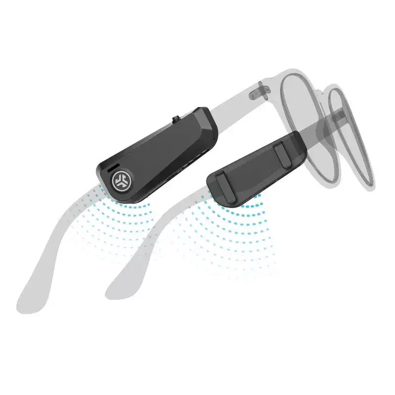 JLab JBuds Frames Wireless Audio for Your Glasses - Black: Bluetooth Portable Speakers