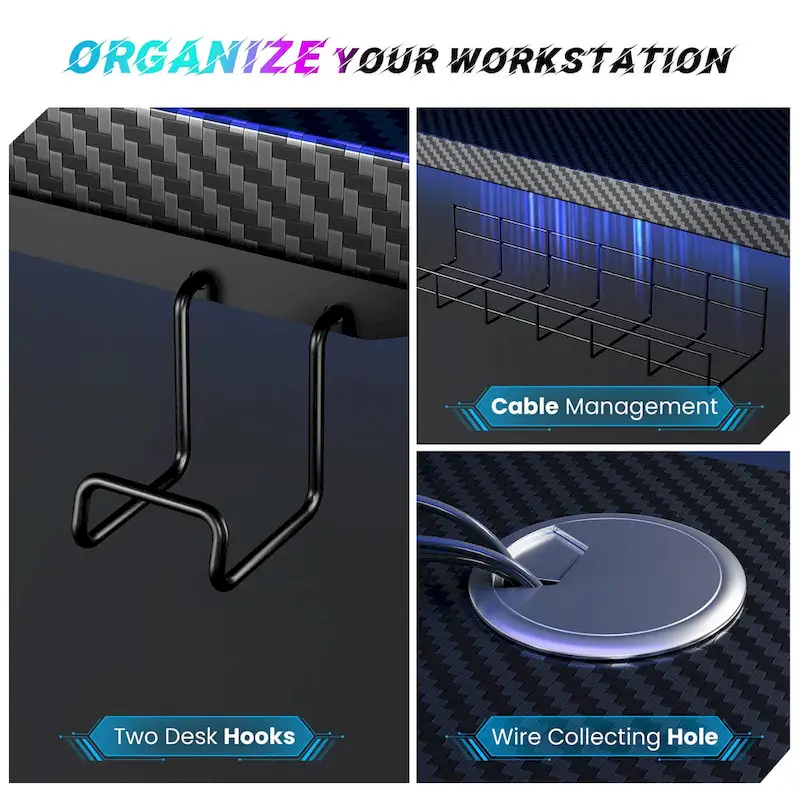 SIAGO 48 x 24 Inch Computer Desk Height Adjustable Electric Sit Stand Up Desk