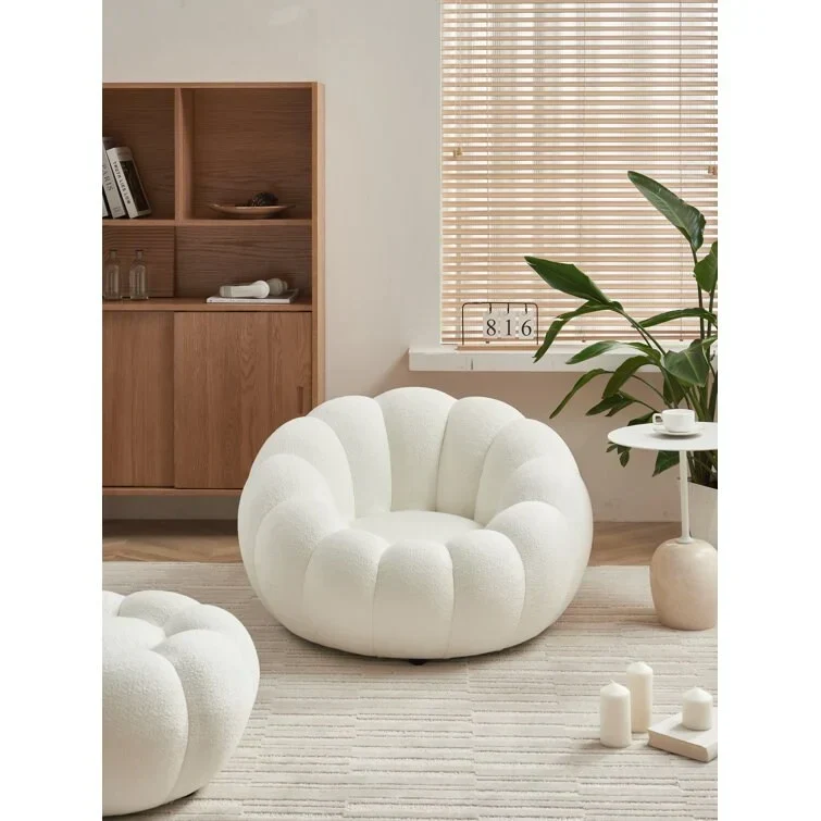 Tristica 3D Fabric Upholstered Accent Chair and Ottoman