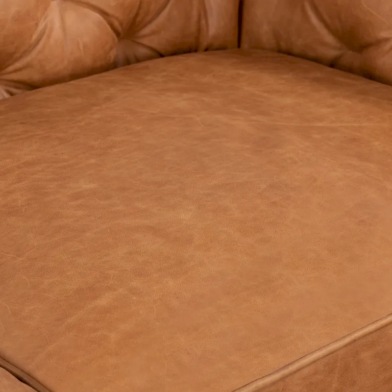 Poly & Bark Essex 74 Apartment Sofa - Full Grain Genuine Italian Leather