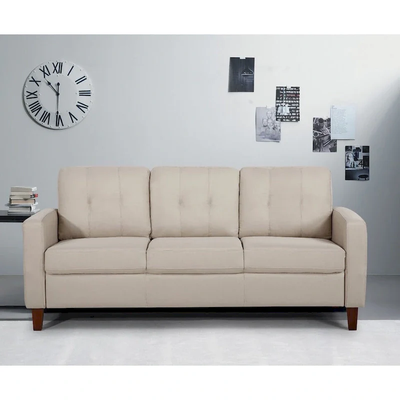 Mid-Century Tufted Upholstered Sofa