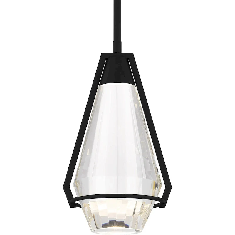 Luca Integrated LED Matte Black Mini Pendant