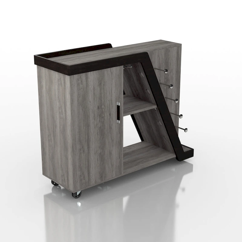 Furniture of America Tern Modern 6-shelf Mobile Wine Cabinet