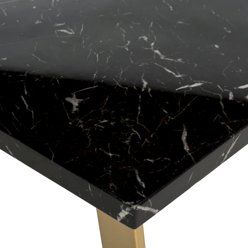 SAFAVIEH Bea Black/ Brass Square Coffee Table - 31.5 x 31.5 x 15.8 - 32Wx32Dx16H