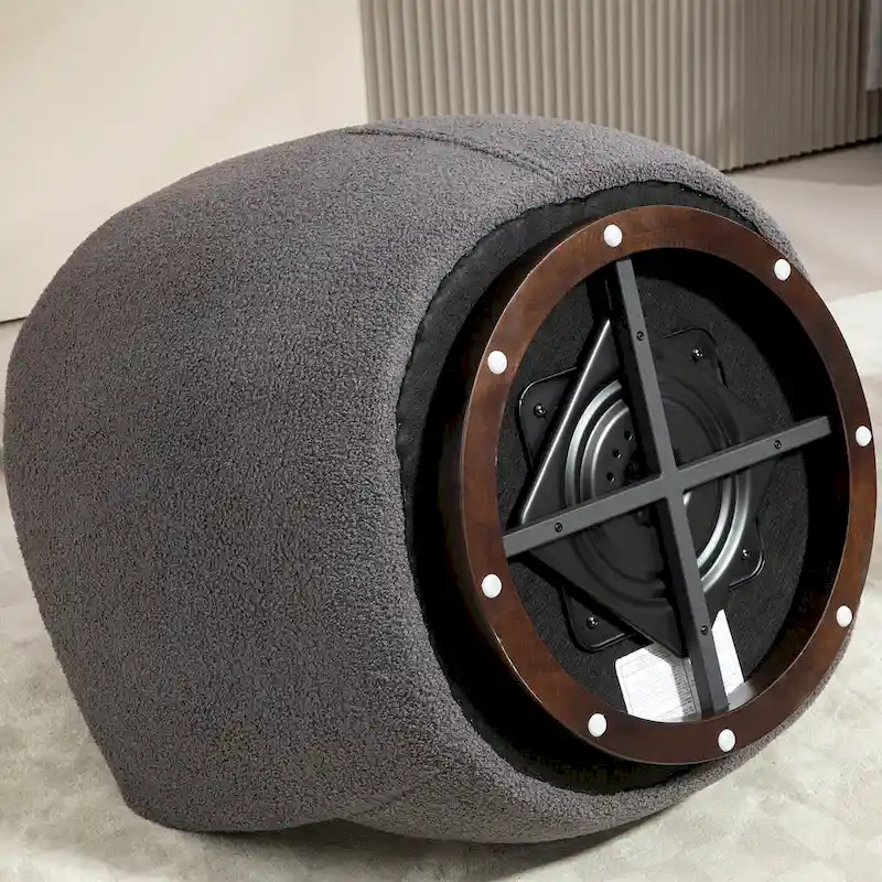 Modern Living Room Swivel Barrel Armchair