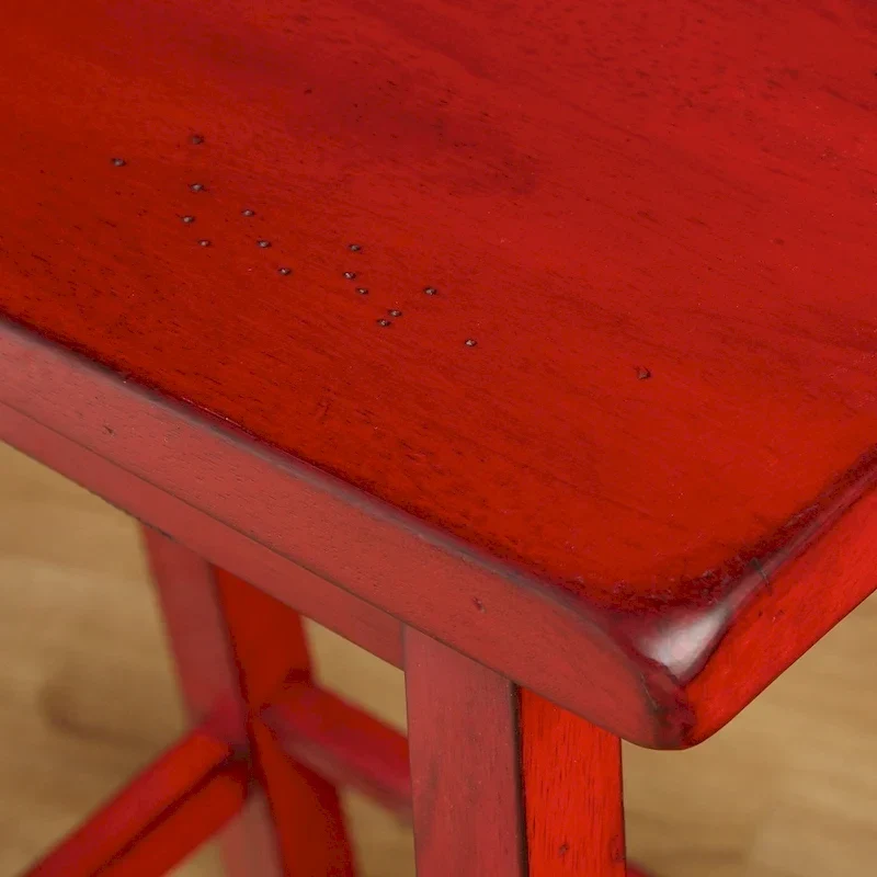 Simple Living Marney Rubberwood 24-inch Counter-height Bar Stools (Set of 2)