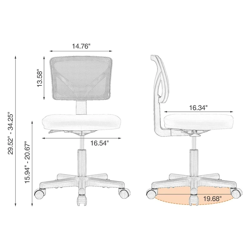 Comfy PU Leather Upholstered Office Chair, Home Desk Chair with Arms & Adjustable Swivel