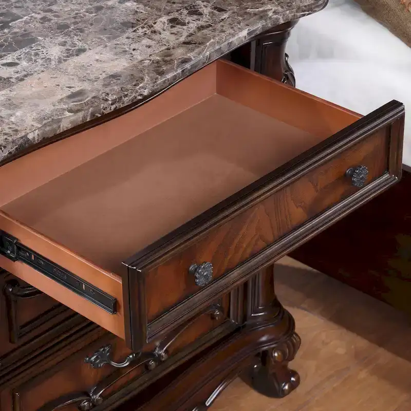 Furniture of America Eugene Traditional 3-Piece Dark Cherry Wood Panel Bedroom Set