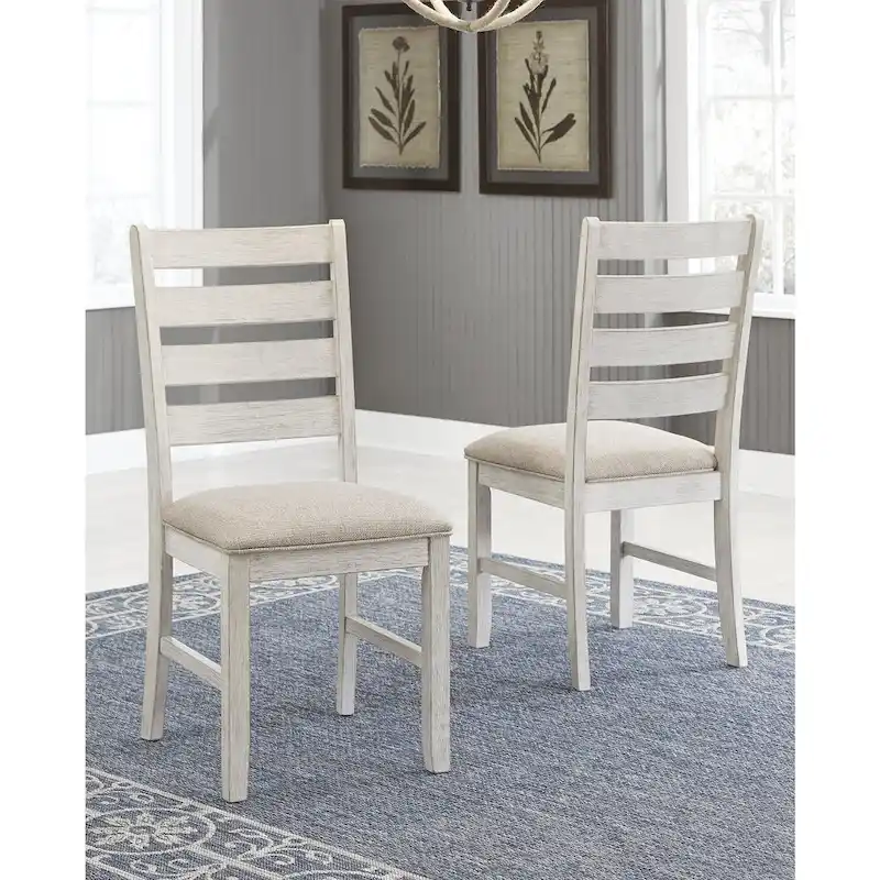 Signature Design by Ashley Skempton White / Light Brown 7-Piece Dining Package