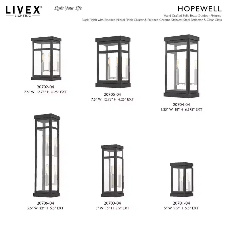 Livex Lighting Hopewell 1 - Light Wall Light in Black