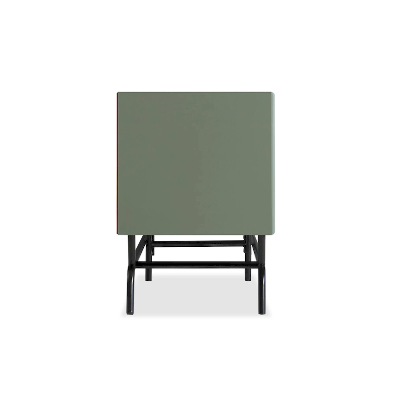 DH BASIC Modern 60-inch 3-Drawer Media Cabinet TV Stand with Cable Hole by Denhour