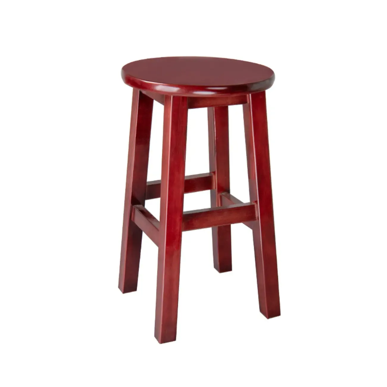 Counter Height Modern Wood Backless Bar Stools