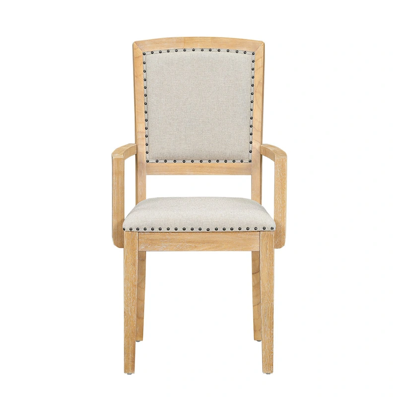 7-Piece Wooden Dining Table Set with Extendable Table & 6 Chairs