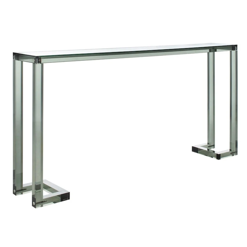 Modern Acrylic Console Table – Clear, 60