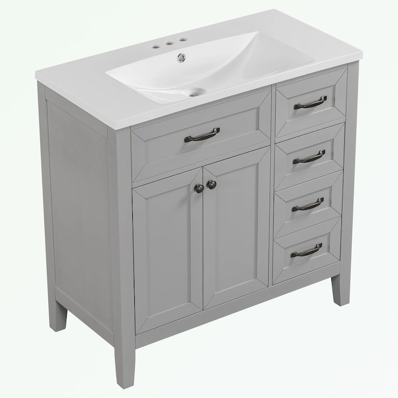 Bathroom Cabinet with Drawers and Sink Combo