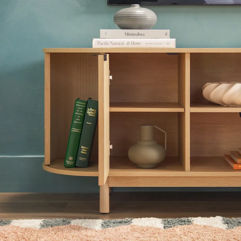 Middlebrook Modern Reeded 60-inch TV Stand with Rounded Edges