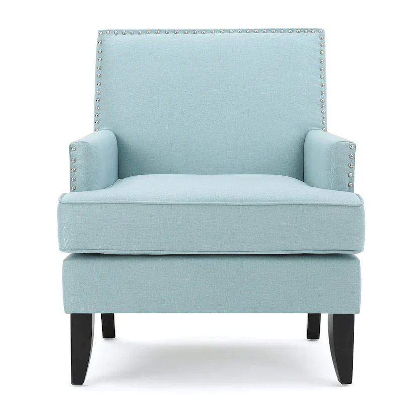 Tilla Studded Fabric Club Chair by Christopher Knight Home