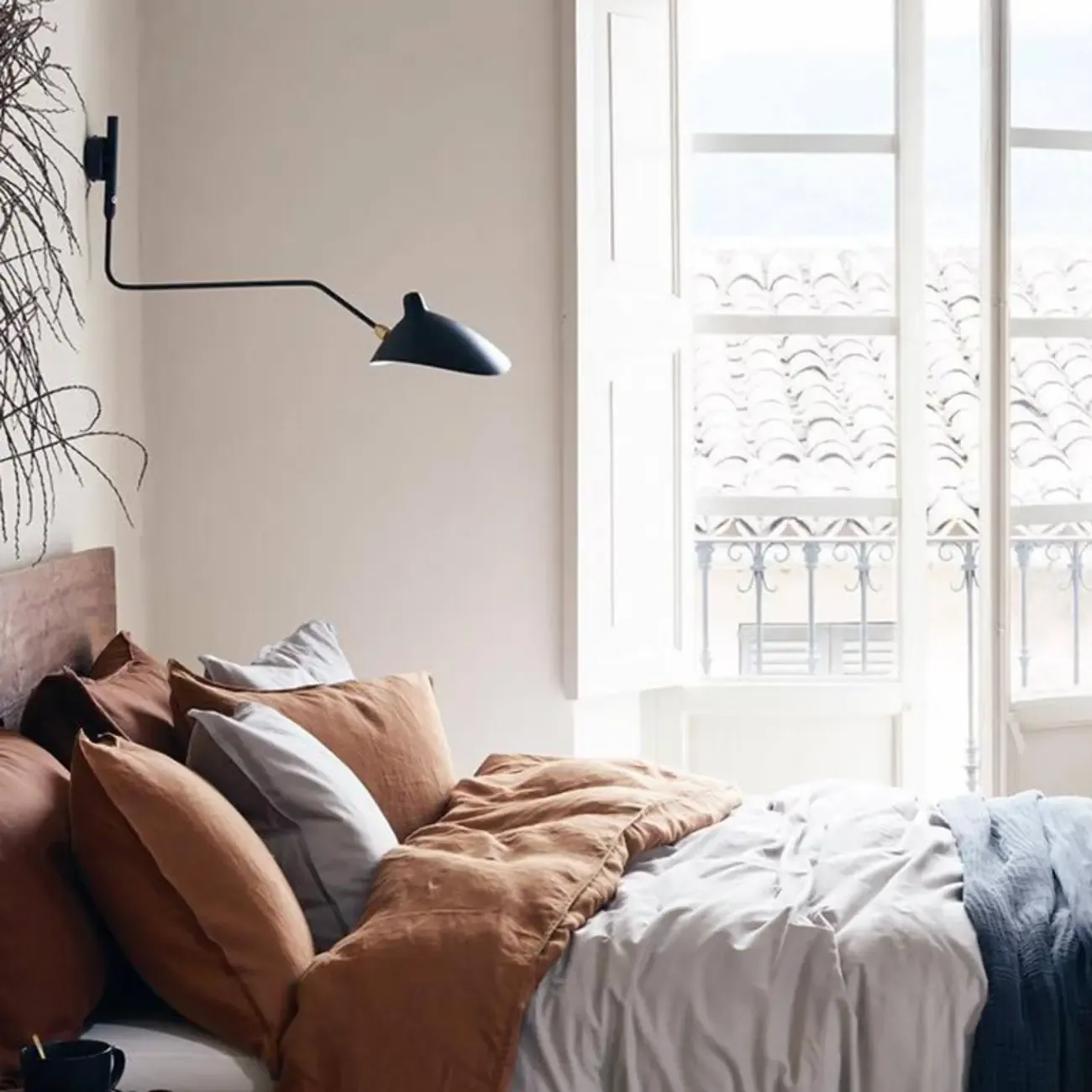 2-Light and 1-Light Metal Black Swing Arm Wall Light