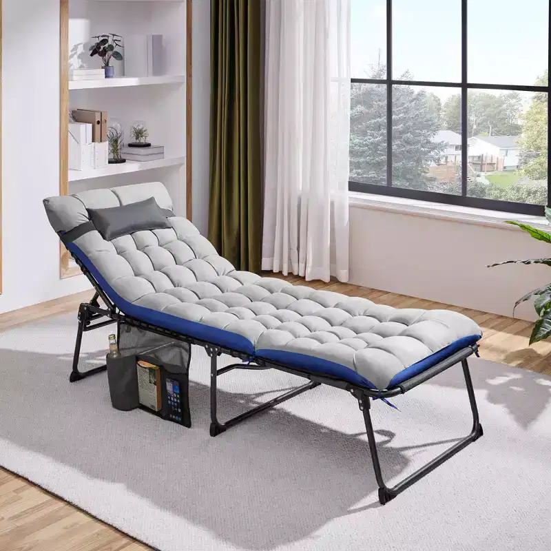 Yaheetech Folding Chair with Removable Padded Cushion and 5 Adjustable Position