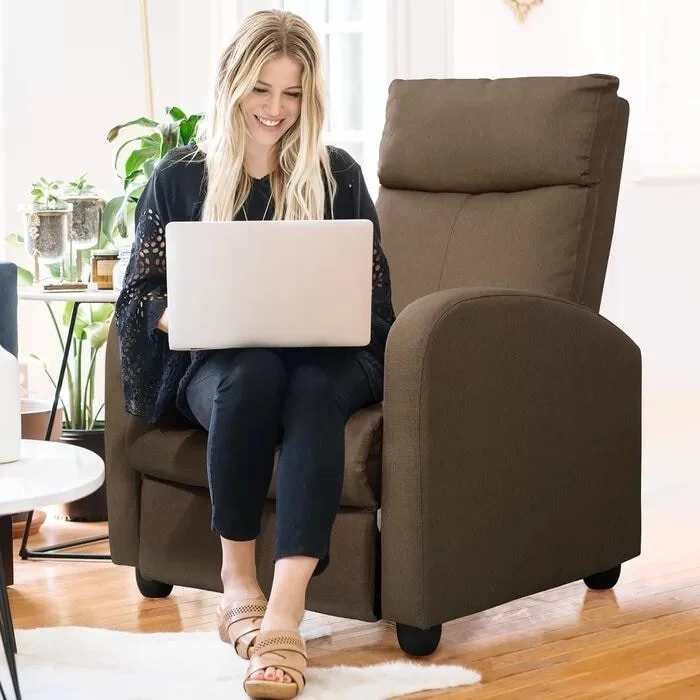 Homall Recliner Chair Fabric Single Living Room Sofa Recliner