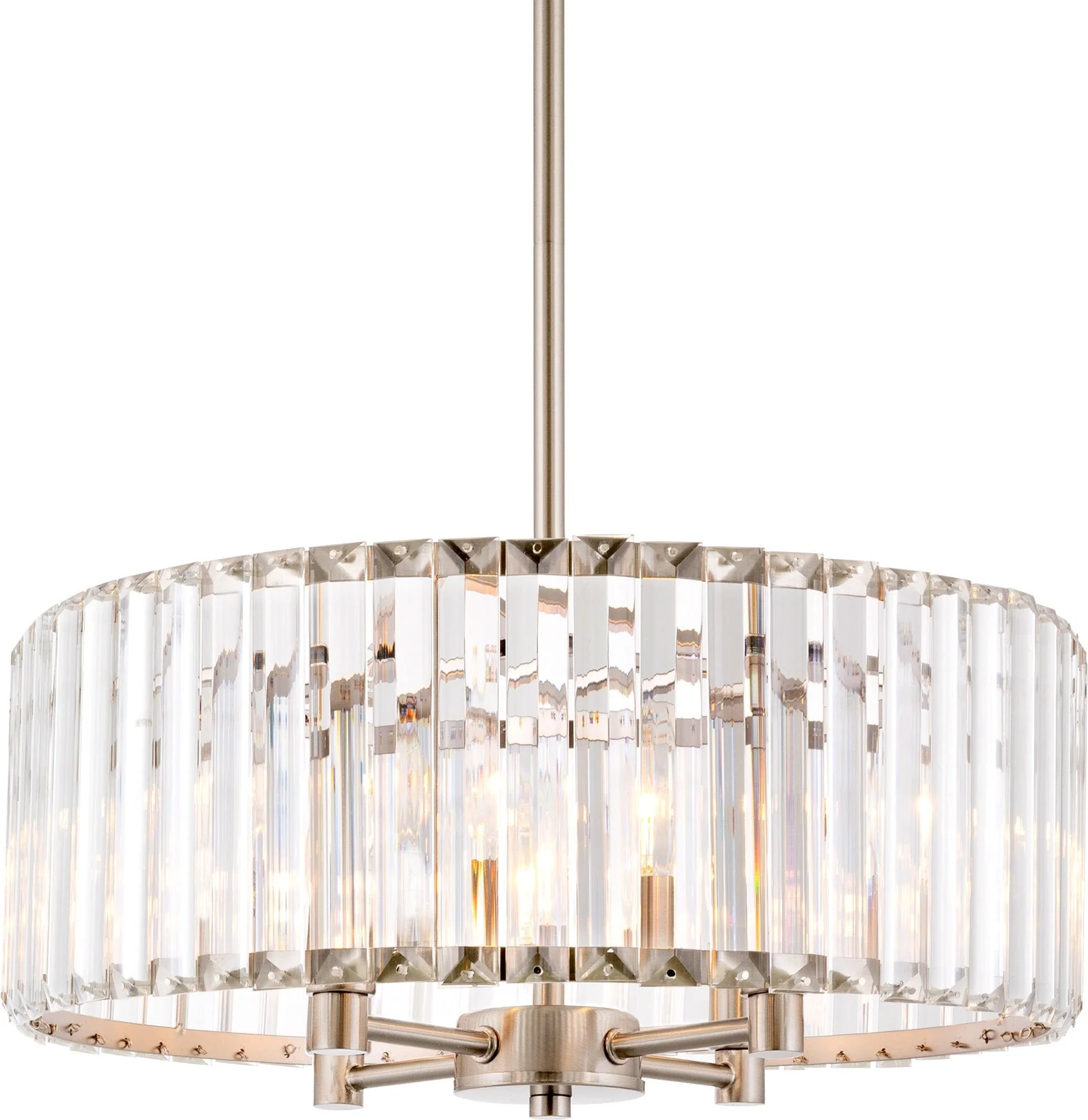 Delilah 16 Modern 4-Light Crystal Drum Chandelier