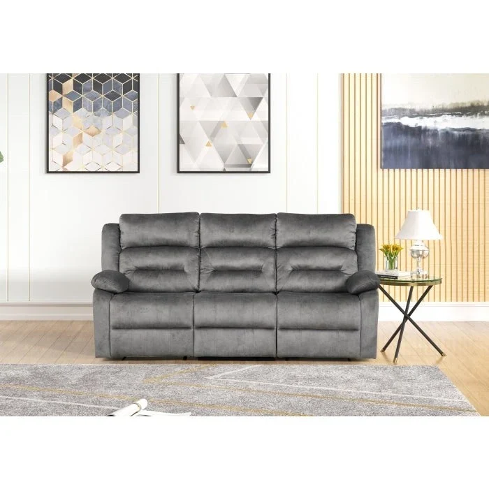 3Pc Power Reclining Sofa Couch Set, Modern Living Room Set