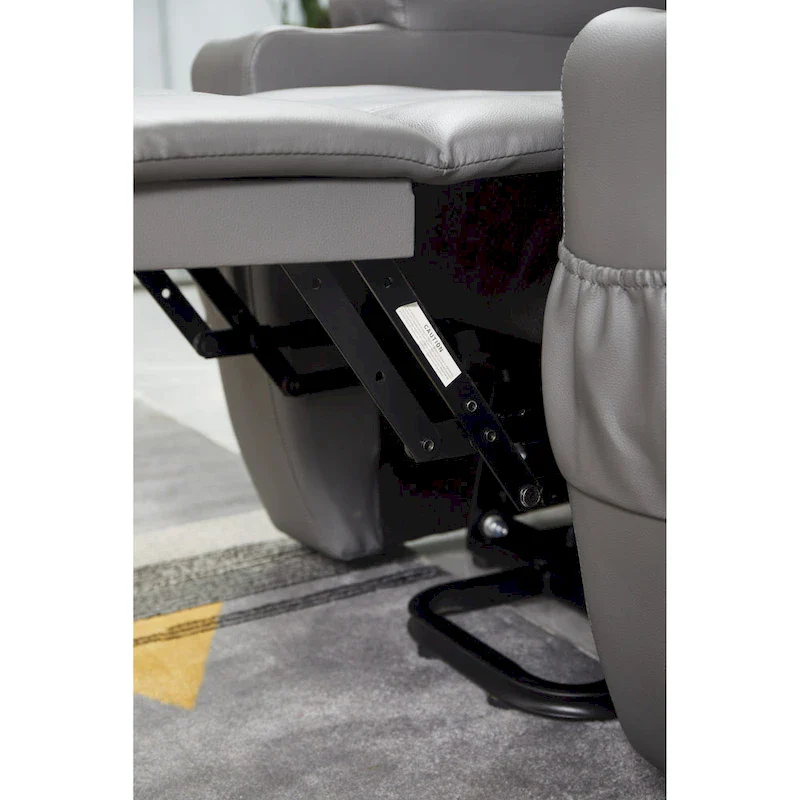 Recliner Chair Modern Recliner Sofa Faux Leather Recliners with Cup Holders, Remote Control