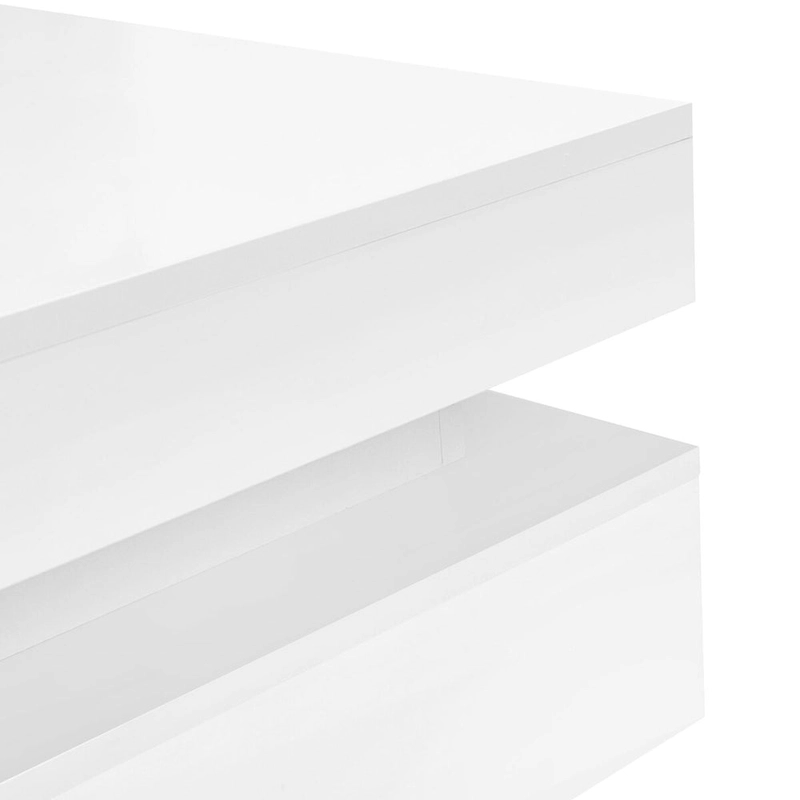 Stylish High Gloss Coffee Table with 4 Drawers