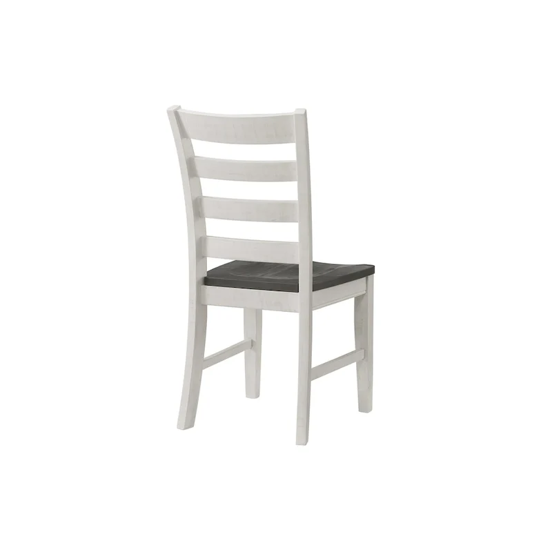 Monterey Solid Wood Dining Chair (Set of 2), White Stain and Grey by Martin Svensson Home