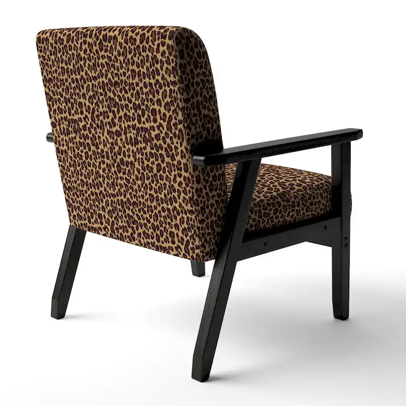 Designart  Leopard Fur II  Upholstered Cabin & Lodge Accent Chair and Arm Chair