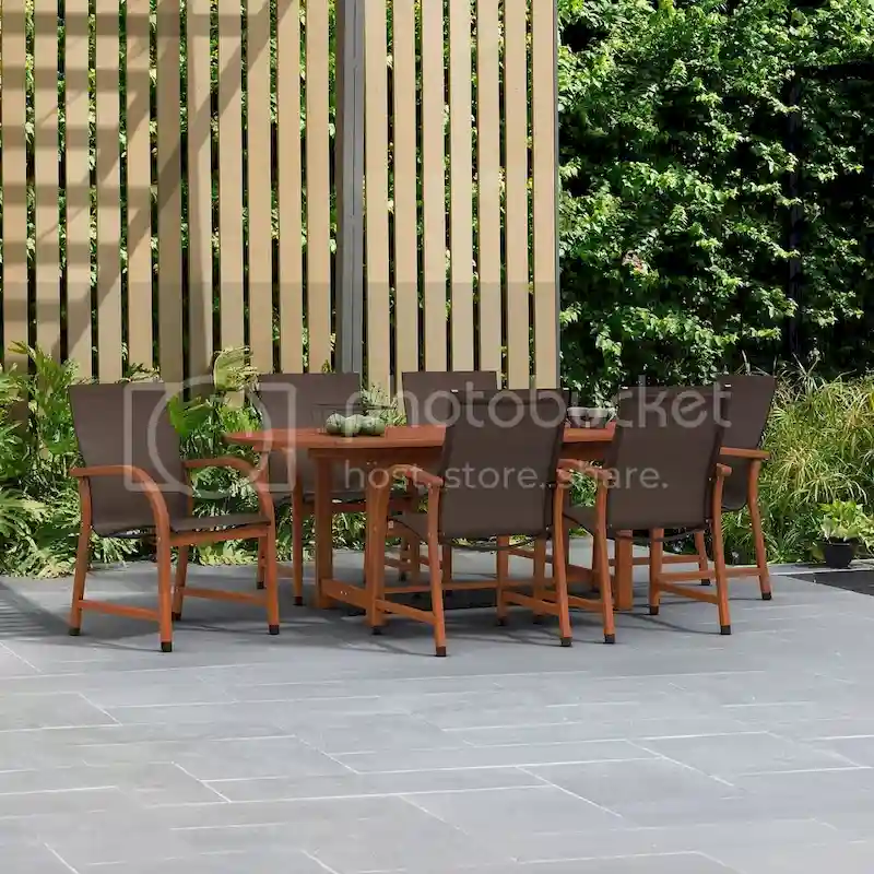 Amazonia Miller 7 piece FSC Certified Wood Outdoor Patio Dinig Set - 7 Piece