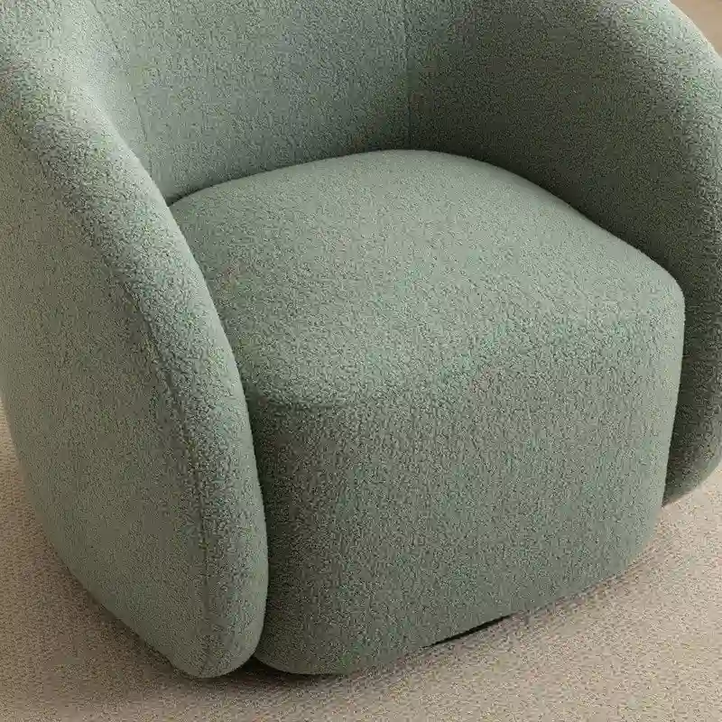 SEYNAR Modern Glam Upholstered 360 Degree Swivel Accent Armchair Set of 2