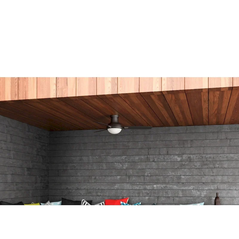 Casablanca 54  Verse Outdoor Ceiling Fan with LED Light Kit and Handheld Remote - DAMP RATED!