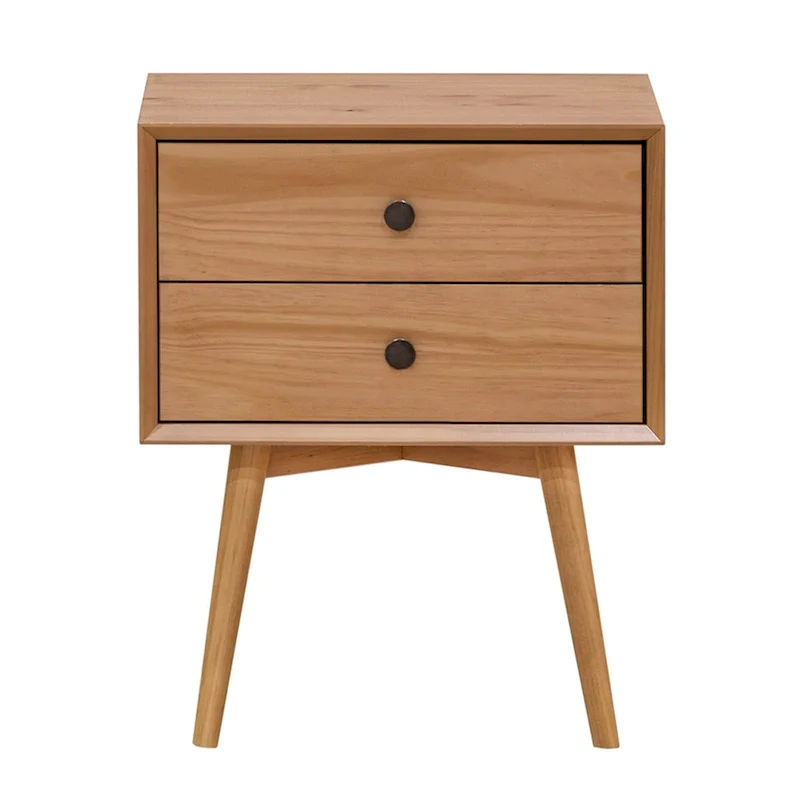 Middlebrook Mid-Century Solid Wood 2-Drawer Nightstand (Set of 2)