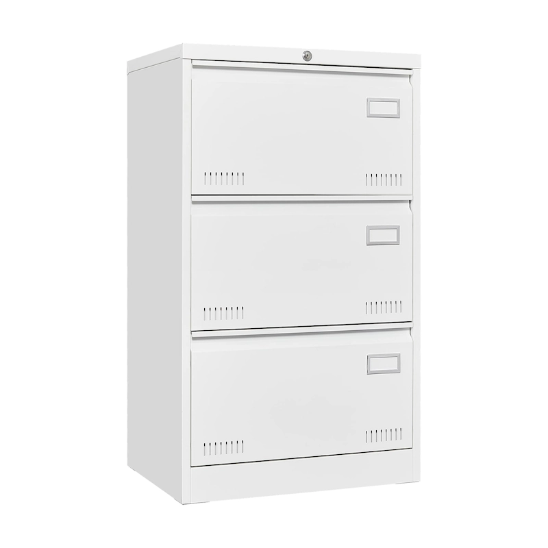 Metal Lateral 3 Drawer File Cabinet with Lock
