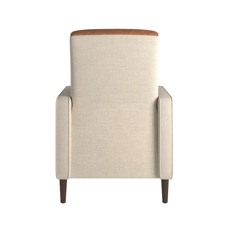 Leo Two-tone Push-back Recliner Chair by iNSPIRE Q Classic