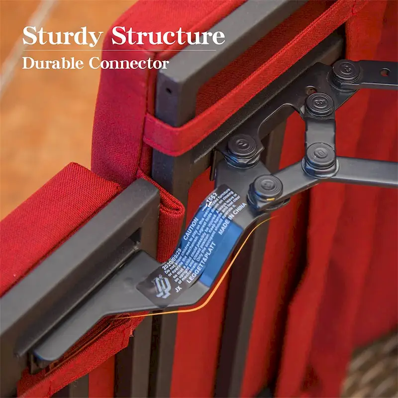 CUSchoice All-Weather Wicker Recliner with Cushion