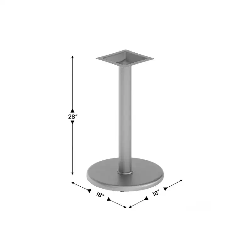 Flash Furniture 18'' Round Restaurant Table Base with 3'' Dia. Table Height Column