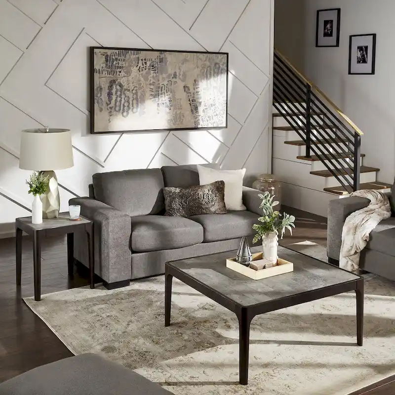 Ludvika Faux Marble Top Table by iNSPIRE Q Modern