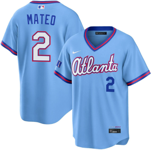 Jorge Mateo Atlanta Braves Powder Blue 2026 City Connect Stadium Jersey