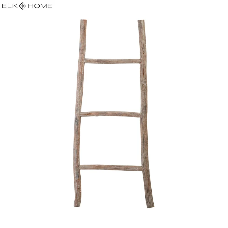 Elk Home Lydia Bleached Wood 17 Inch Wide Wood Ladder