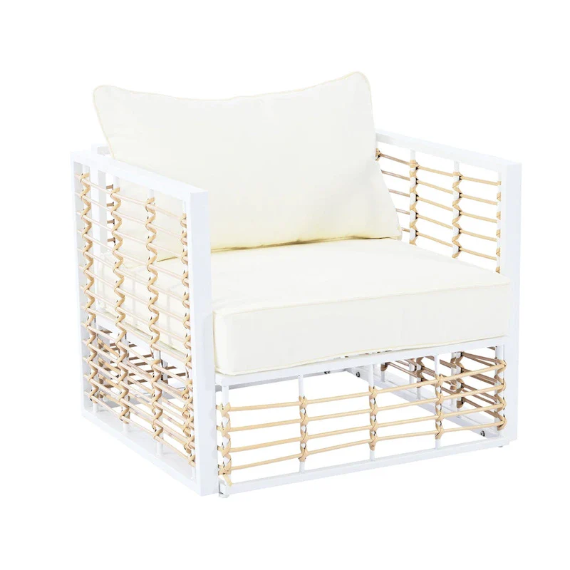 7 Piece Patio Furniture Set, All-Weather Conversation Furniture Set, Patio Sectional Sofa Set with Cushions and Coffee Table