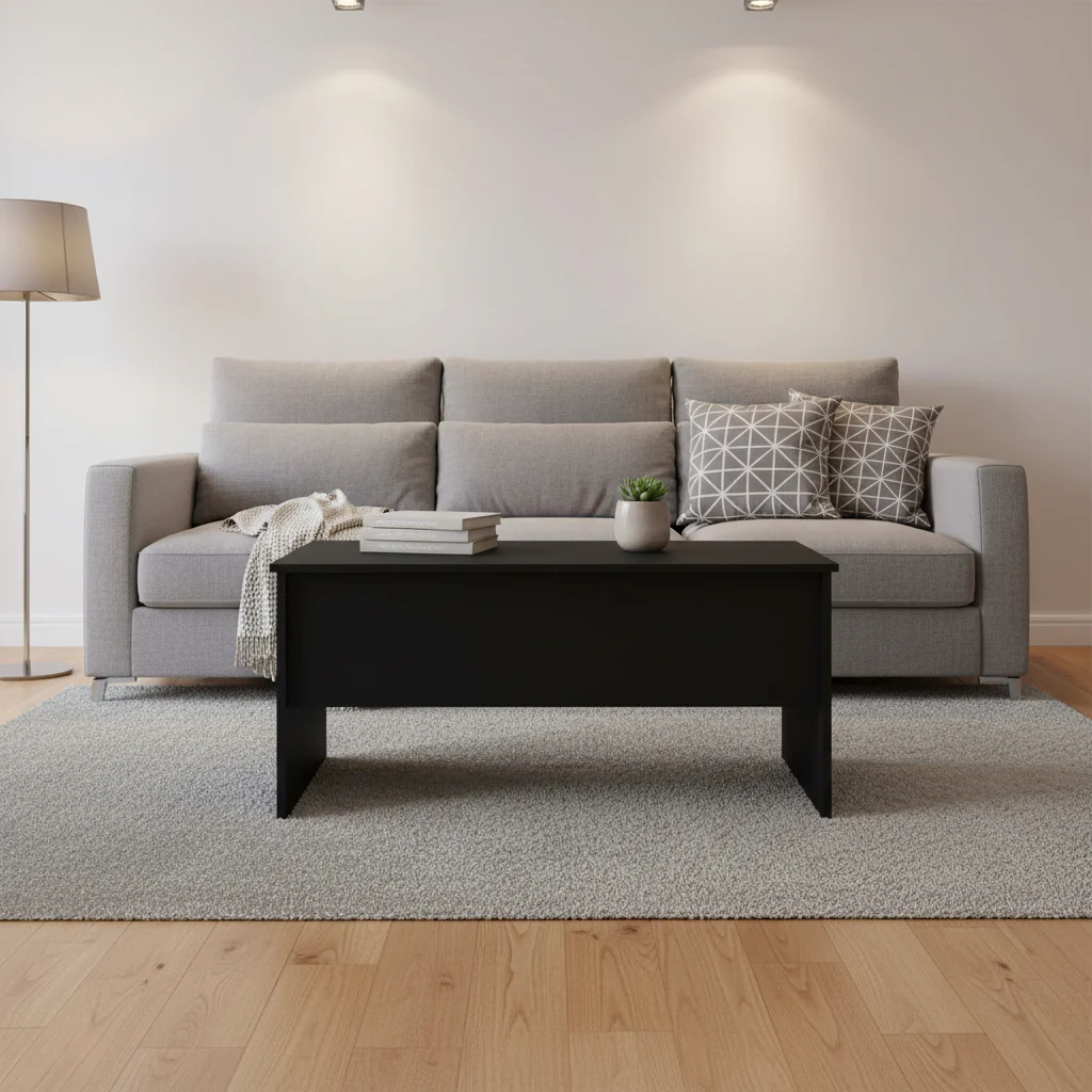 Coffee Table Lift Top End Table Accent Side Sofa Table Engineered Wood - 40.2 x 19.9 x 18.3