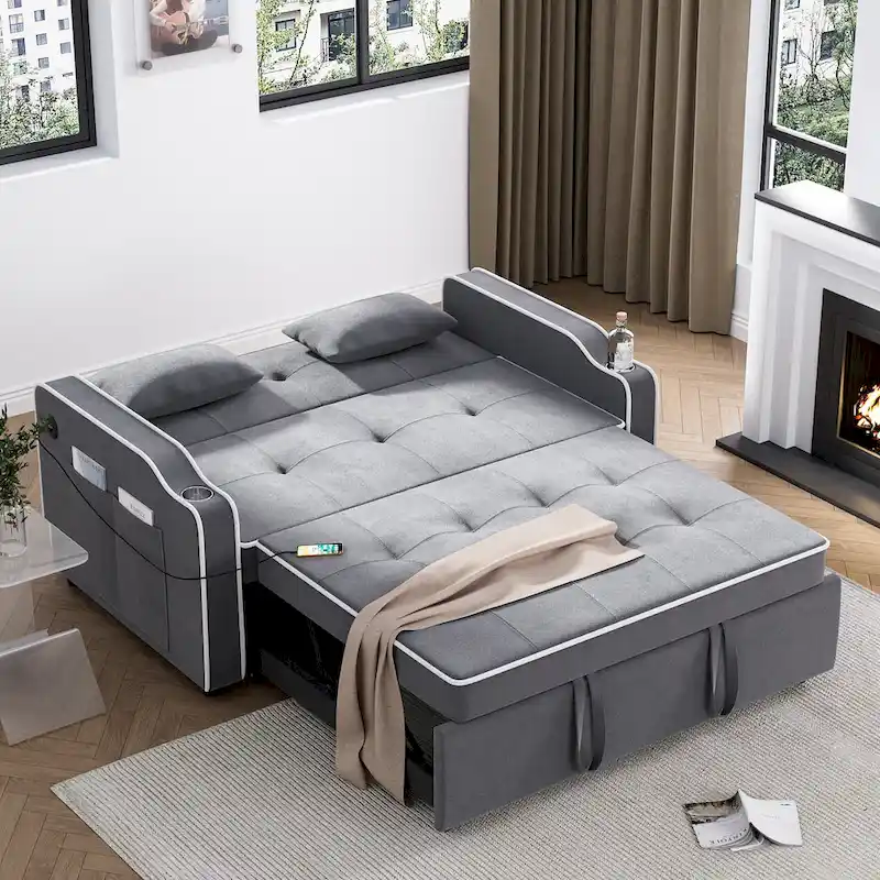 Ouyessir 3 in 1 Multi-Functional Convertible Sleeper Sofa Bed