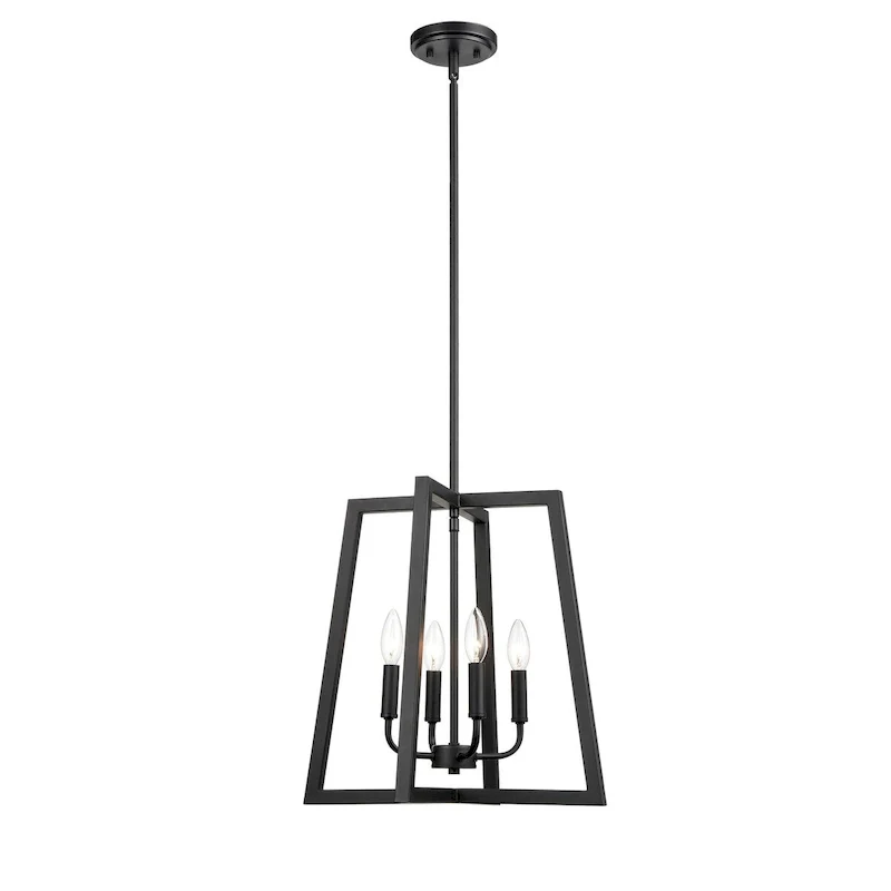 Millennium Lighting 4 Light Pendant in Matte Black