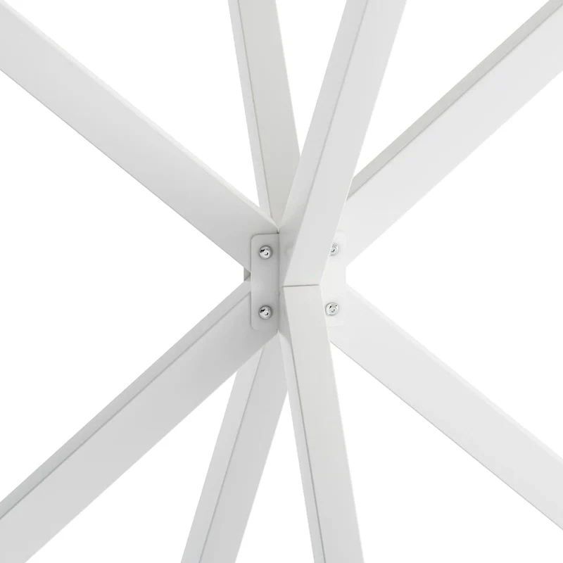 47.24 Modern Cross Leg Round Dining Table