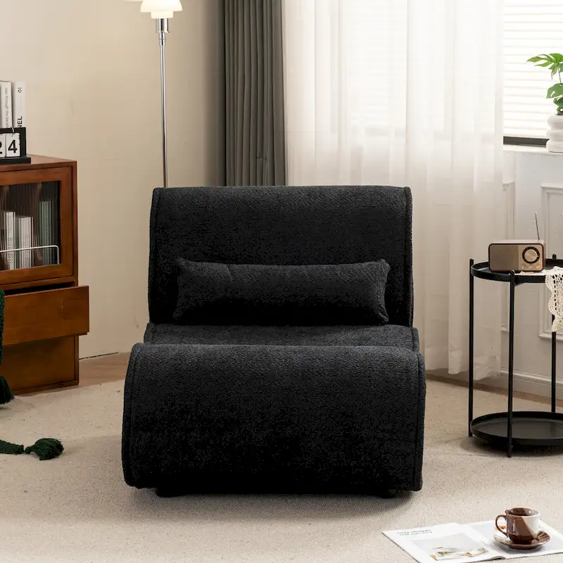 GDFStudio - Amelia Timeless Fabric Recliner with Ergonomic Design and Matching Pillows
