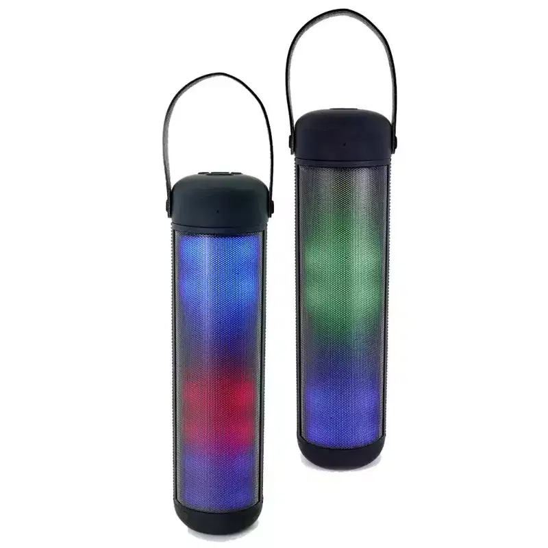Riptunes 2 PACK Mini Tower Speaker w/ Atmospheric Light, and Bluetooth