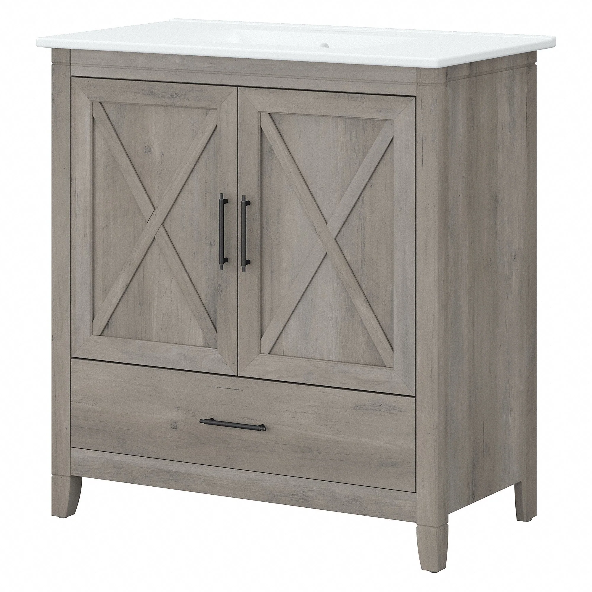 Key West 32W Bathroom Vanity with Sink by Bush Furniture